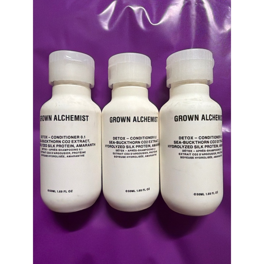 Grown Alchemist Detox Conditioner 0.1 Sea-Buckthorn Silk Protein 3 x 50ml Travel
